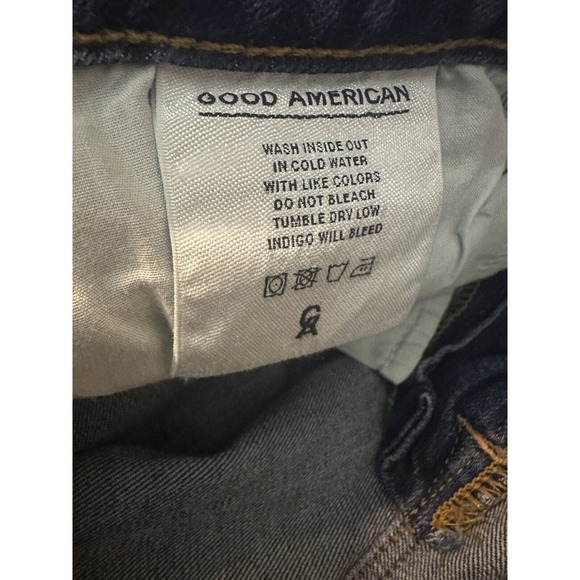 Good American Good Legs High Rise Split Hem Crop Skinny Jeans Womens Size 6 / 28 - Picture 7 of 13